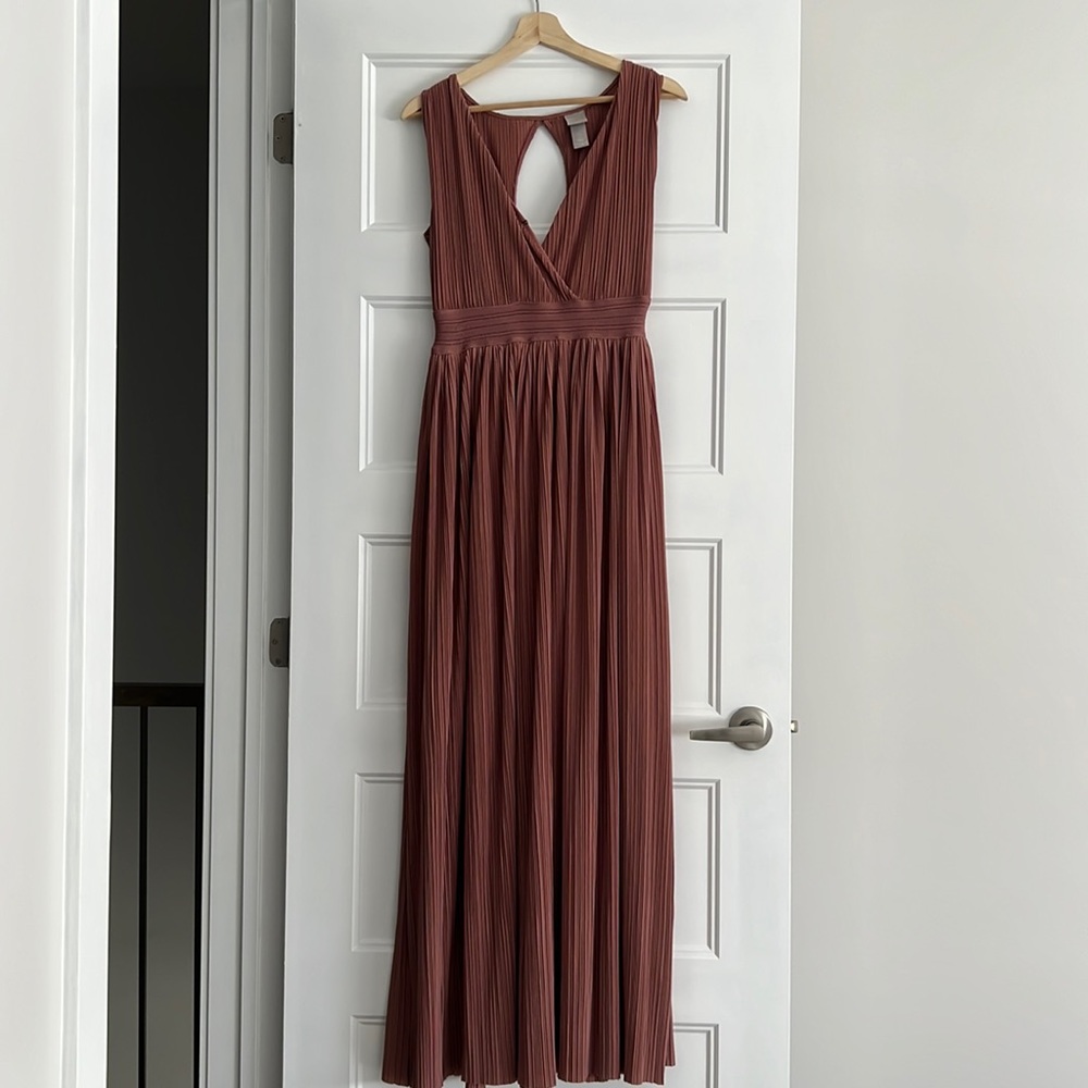 H&M Maxi Dress in Dusty Rose